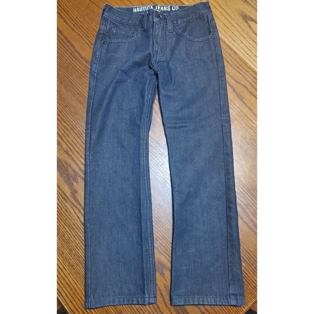 Nautica Boys' Dark Wash Straight Leg Jeans